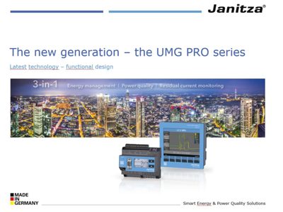 Janitza UMG-PRO-Series Présentation anglais