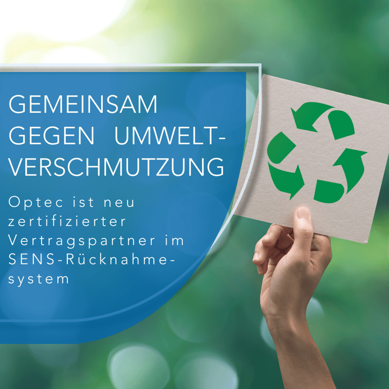Optec recycelt für eine nachhaltige Umwelt