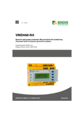 Bender VMD460-NA manuale inglese