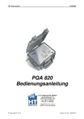 HT PQA820 Anleitung deutsch