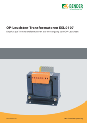 Bender ESL0107 Datenblatt deutsch