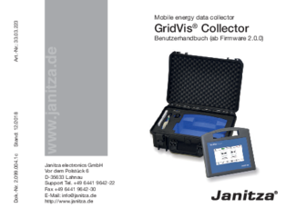 Janitza GridVis Collector Benutzerhandbuch deutsch