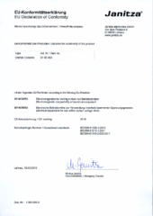 Janitza GridVis Collector CE-Konformitätserklärung