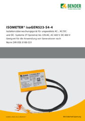 Bender isoGEN523 Datenblatt deutsch