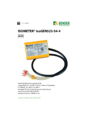Bender isoGEN523 Anleitung deutsch
