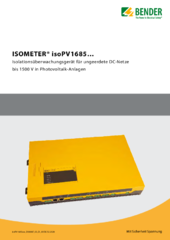 Bender isoPV1685 Datenblatt deutsch