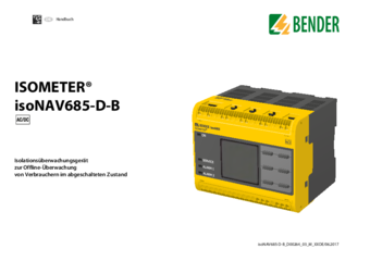 Bender isoNAV685-D-B Anleitung deutsch