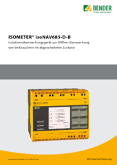 Bender isoNAV685-D-B Datenblatt deutsch