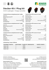 Kit de prises Bender CC613 allemand/anglais