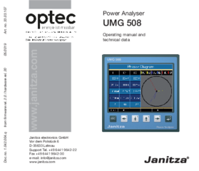 Janitza UMG508 Manuale utente inglese