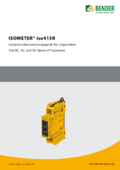 Bender iso415R Datenblatt deutsch