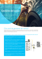 e-mobility Lastmanagement Flyer italienisch