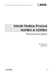 HC Protocollo Modbus M1PRO / M3PRO descrizione tecnica inglese