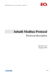 HC Protocole Modbus Description Anglais