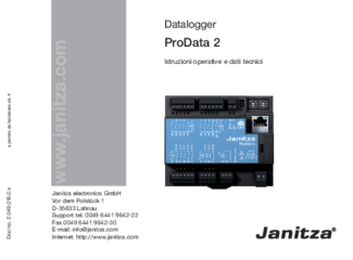 Janitza ProData2 Benutzerhandbuch italienisch