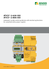 Bender ATICS-ISO Datenblatt englisch