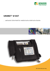 Bender UNIMET 810ST brochure en allemand