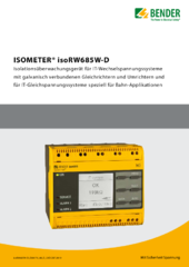 Bender isoRW685W-D Datenblatt deutsch