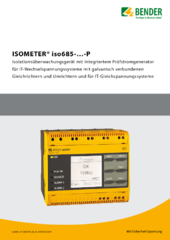 Bender iso685-x-P Datenblatt deutsch